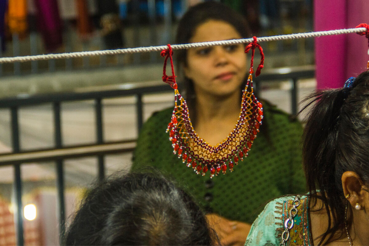 Necklace portrait photography in Surat 2014