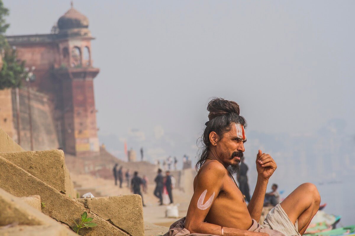 Buddhist monk photography in Varanasi 2014