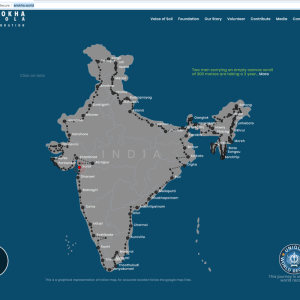 Bharat Parikrama travel route map part 2